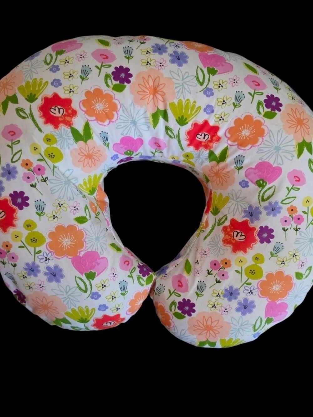 Boppy Nursing Feeding Pillow Removable Washable Floral Cover